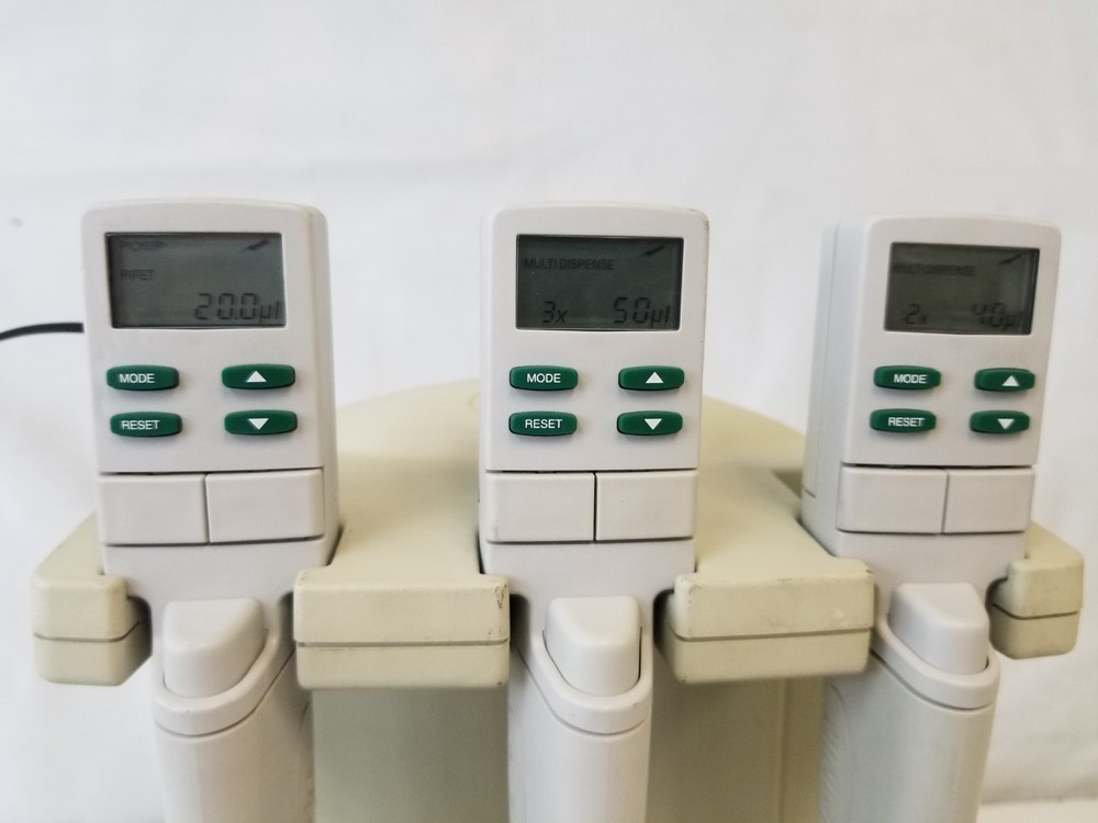 Rainin E3 Rapid Charge Stand + EDP3-Plus Pipettes