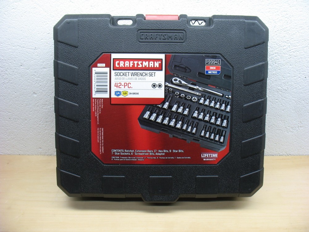 NEW EMPTY CRAFTSMAN 42 pc SOCKET WRENCH SET *EMPTY CASE* 99941 - NEW