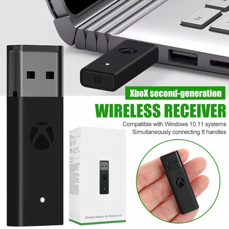 Microsoft Xbox Adapter Wireless Receiver with USB Extension Cable for Windows 10