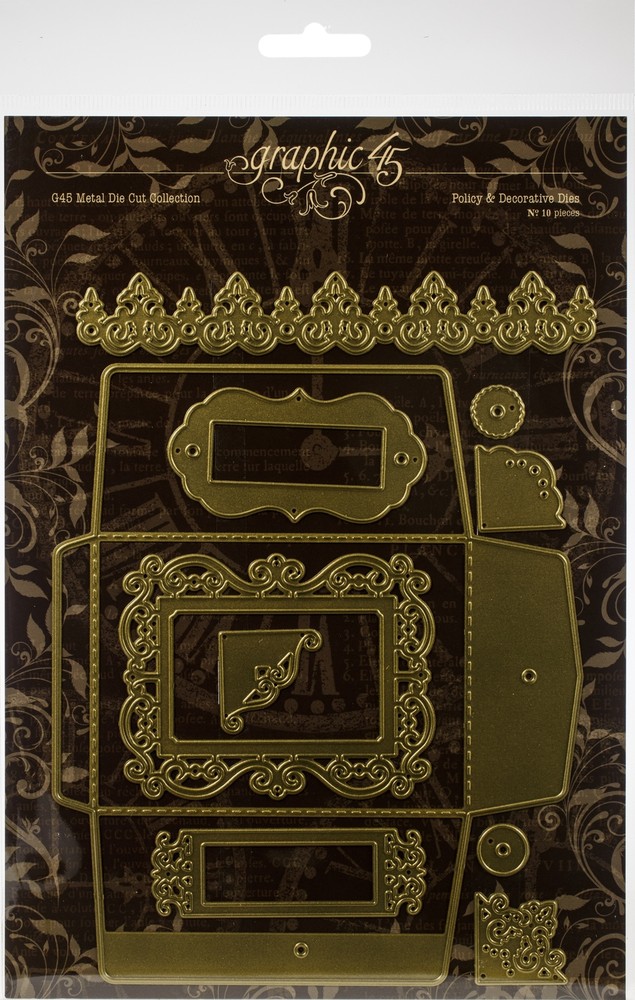 Graphic 45 Staples Dies-Policy & Decorative