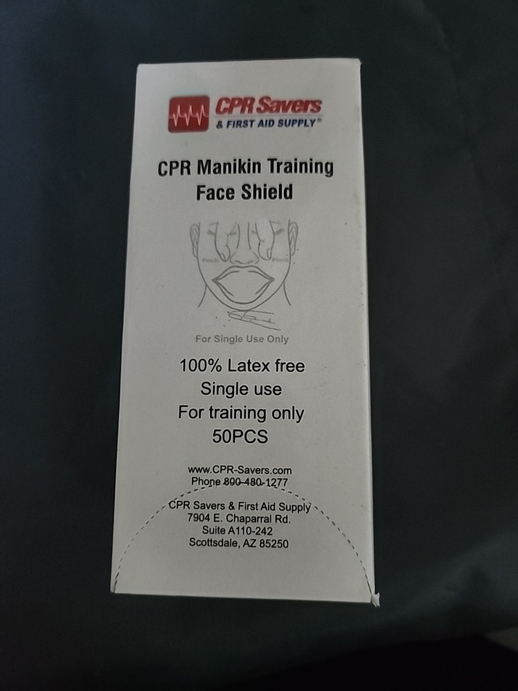 CPR Savers Manikin Training Face Shields 50/box
