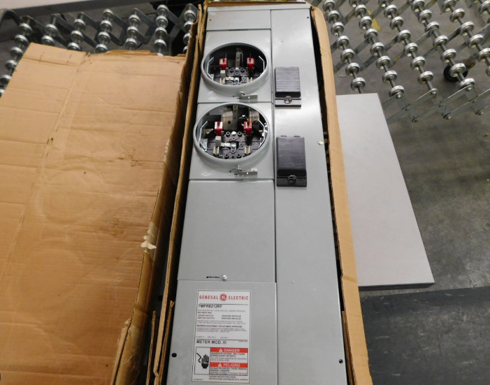 GE TMPR8212RF 2-Socket Ringless Meter Stack Module 125A 800A Bus Rating