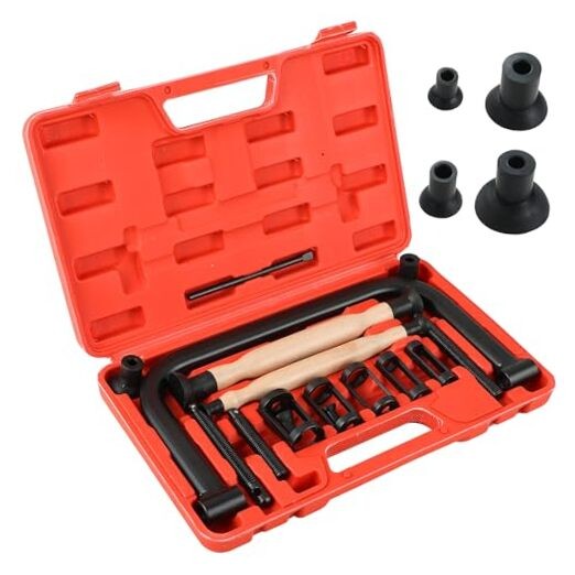 Valve Spring Compressor Kit with 4 Suction Cups | Valve Spring Removal Red