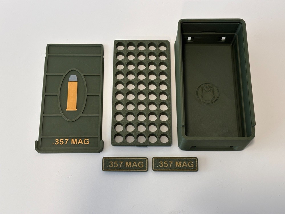 Ammo Storage Box 357 Magnum 50 Rounds