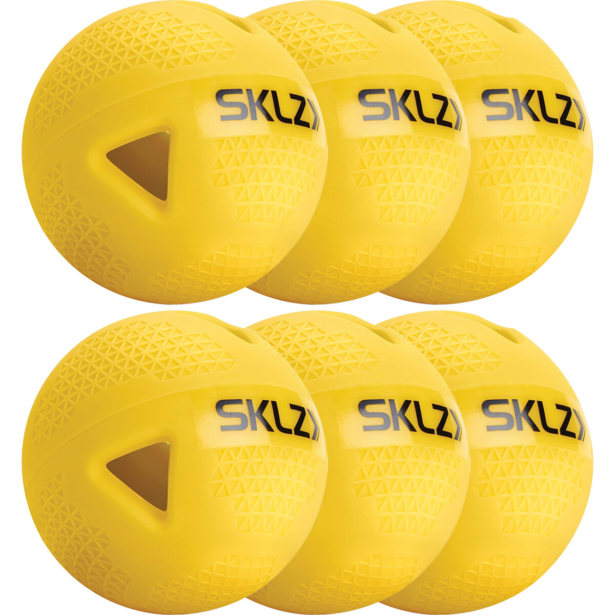 SKLZ Premium Impact Practice Baseballs 6-Pack - Yellow