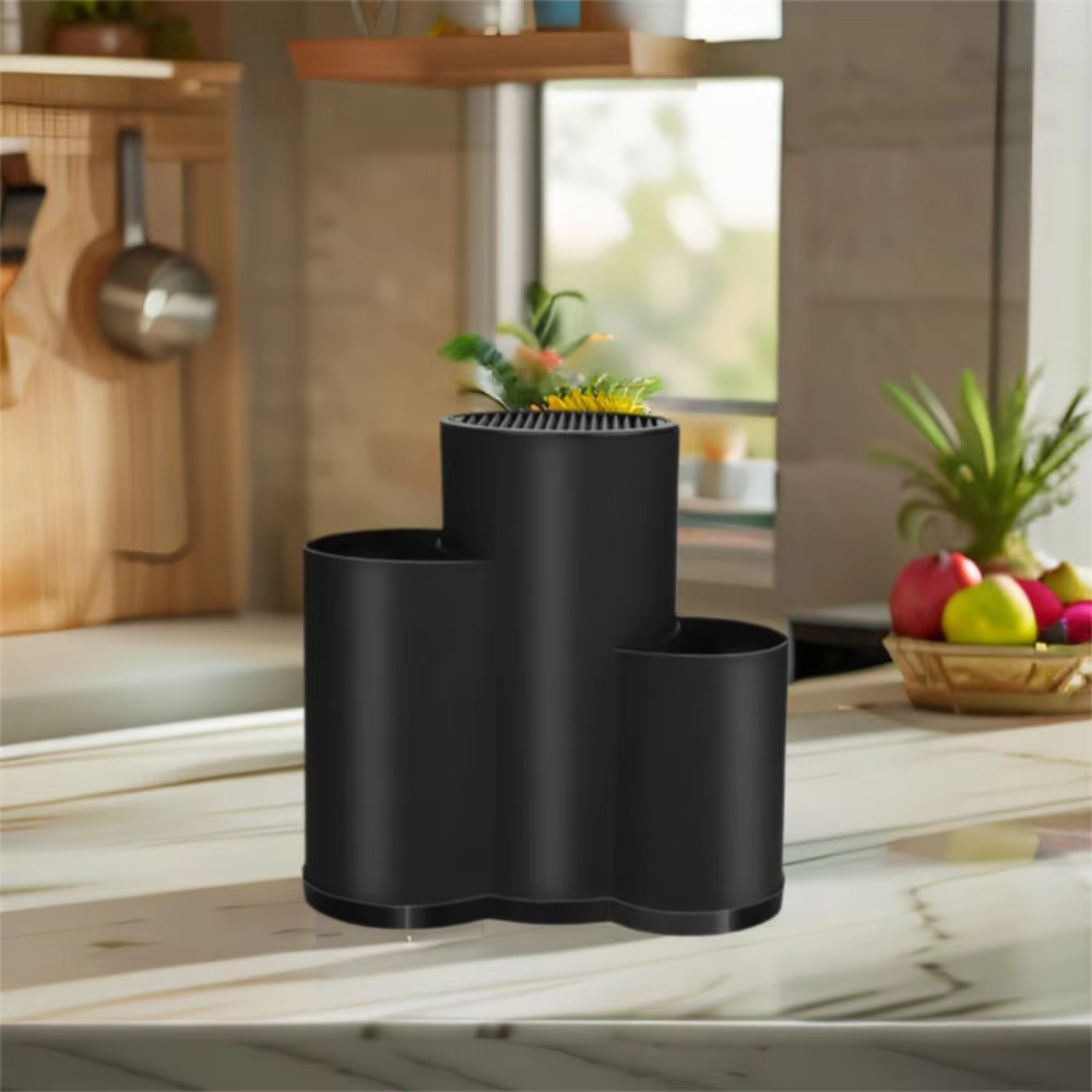 Multifunctional Universal Knives Holder 2/3 Grid Plastic Kitchenware Drain Rack