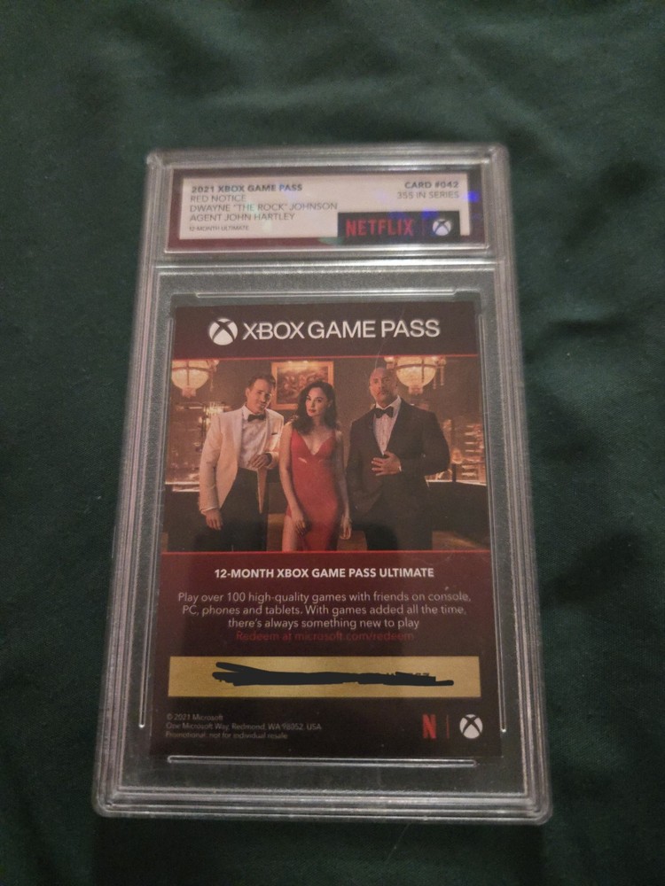 Xbox Game Pass Red Notice Card #042