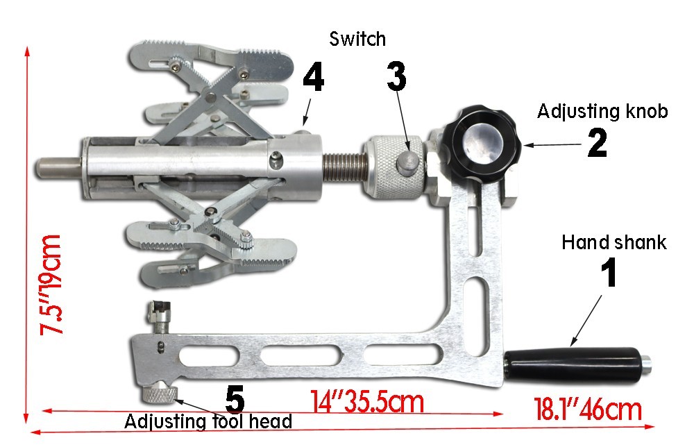 Gas PE Pipe Rotary Scraper Manual Scraper Remove Oxidation Layer Scraping Knife