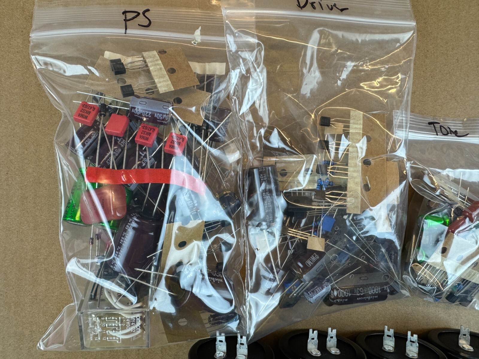 Sansui AU-717 Complete PLUS ULTRA Rebuild Kit Improved Capacitor Ratings Etc