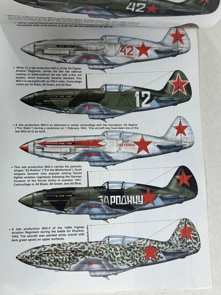 Early MIG Fighters In Action Book