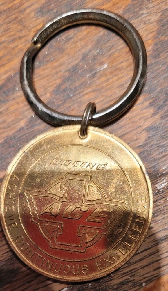 Seattle Boeing Ace Achieve Continuous Excellence Keychain