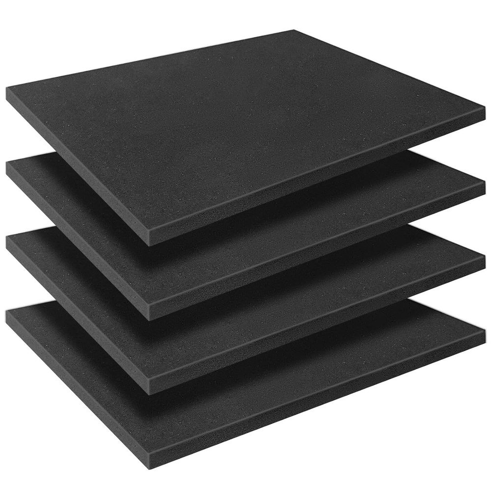 Polyurethane Foam Inserts, 4 Pcs (16 x 12 x 0.5 Inch), Cuttable Packing Padding