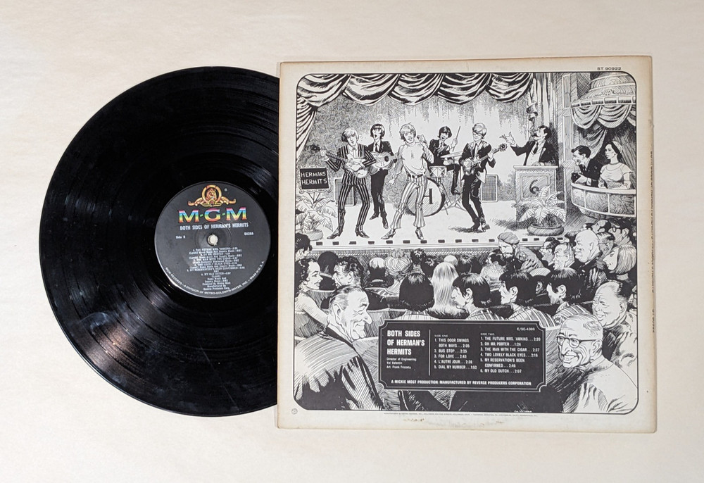 Herman's Hermits PETER NOONE signed RECORD LP Both Sides autograph coa