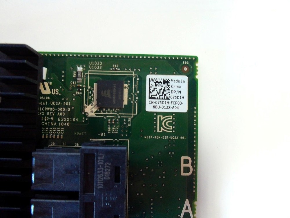 Dell 075D1H 12GBPS SAS SATA RAID Controller Card