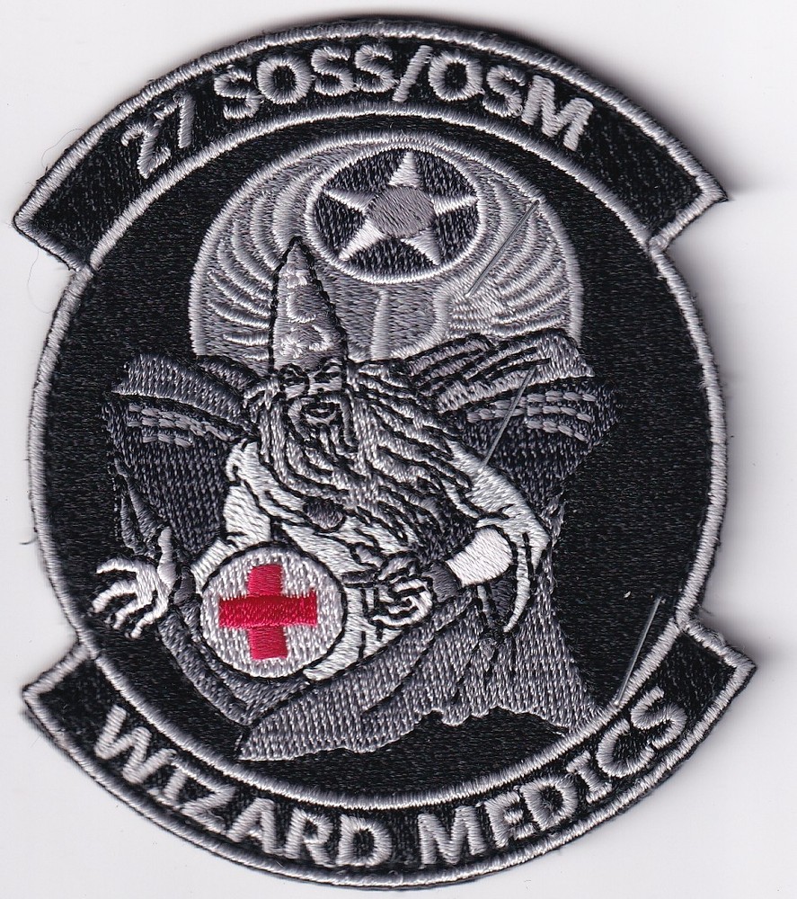27th Special Operations Support Squadron patch USAF Wizard Medics