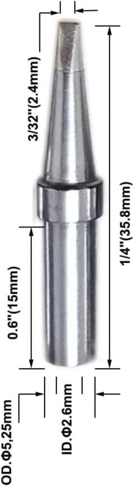 Quality Replacement Chisel Soldering Tips Pack for Weller