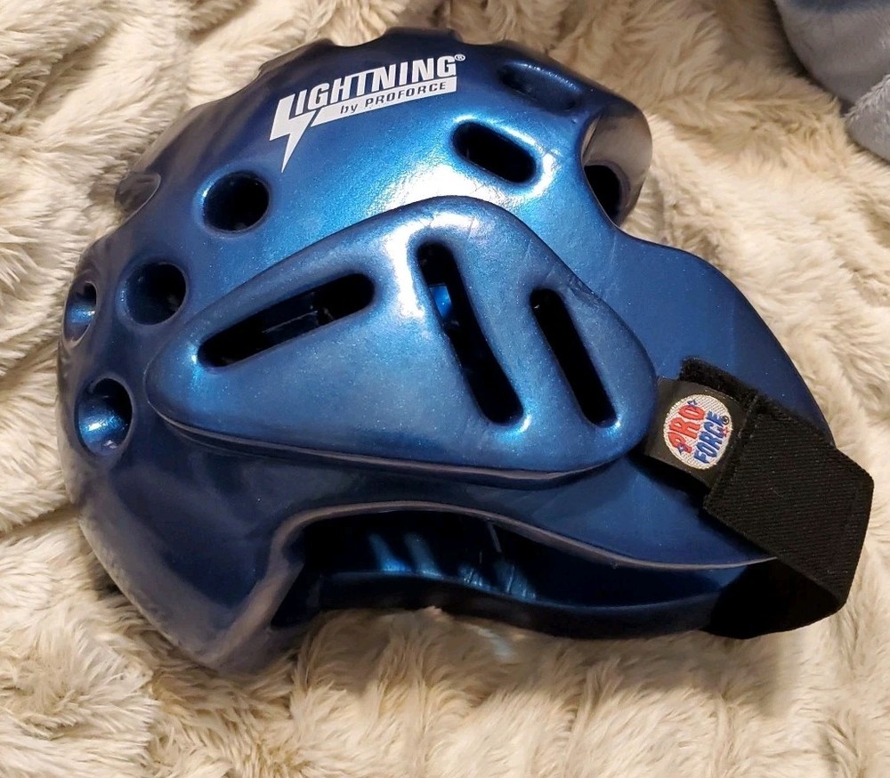 ProForce Lightning Sparring Headgear Blue CHILD