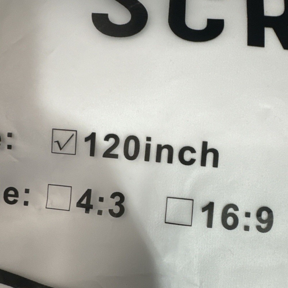 Simple Projection Screen 120 Inches foldable 16:9 scale