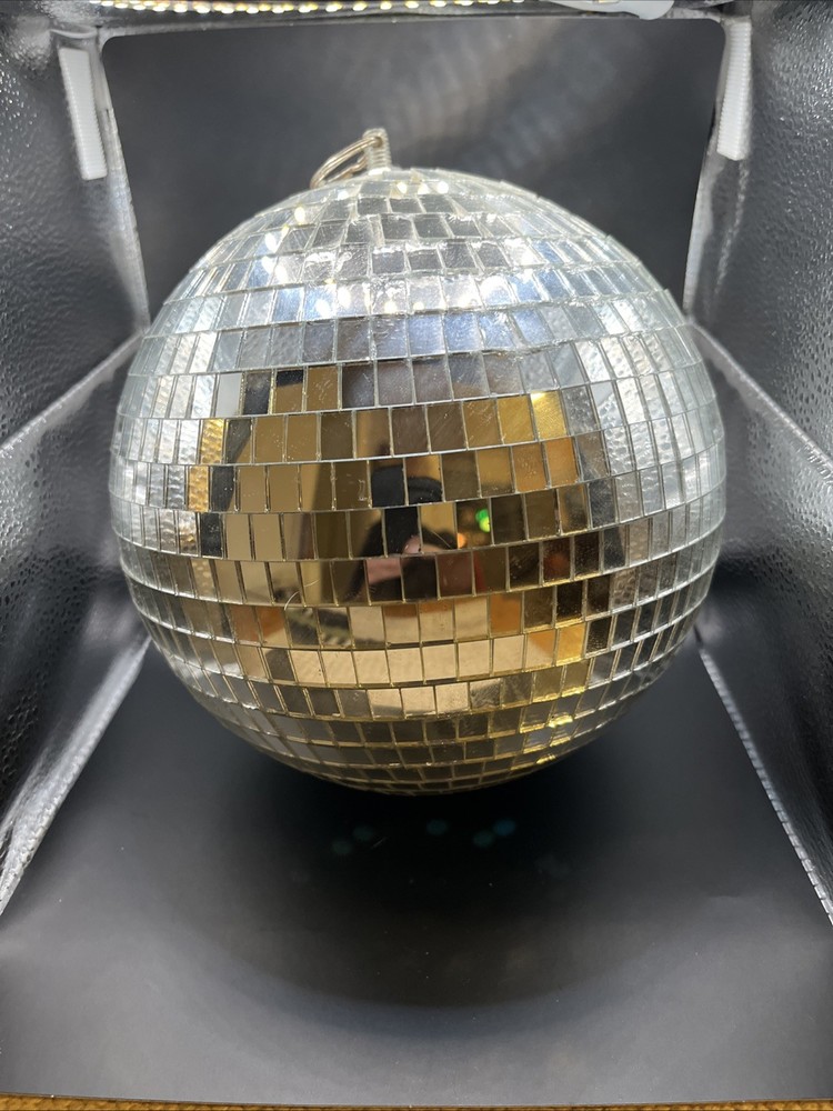 Nulink 8" Disco Light Mirror Ball with Hanging Ring