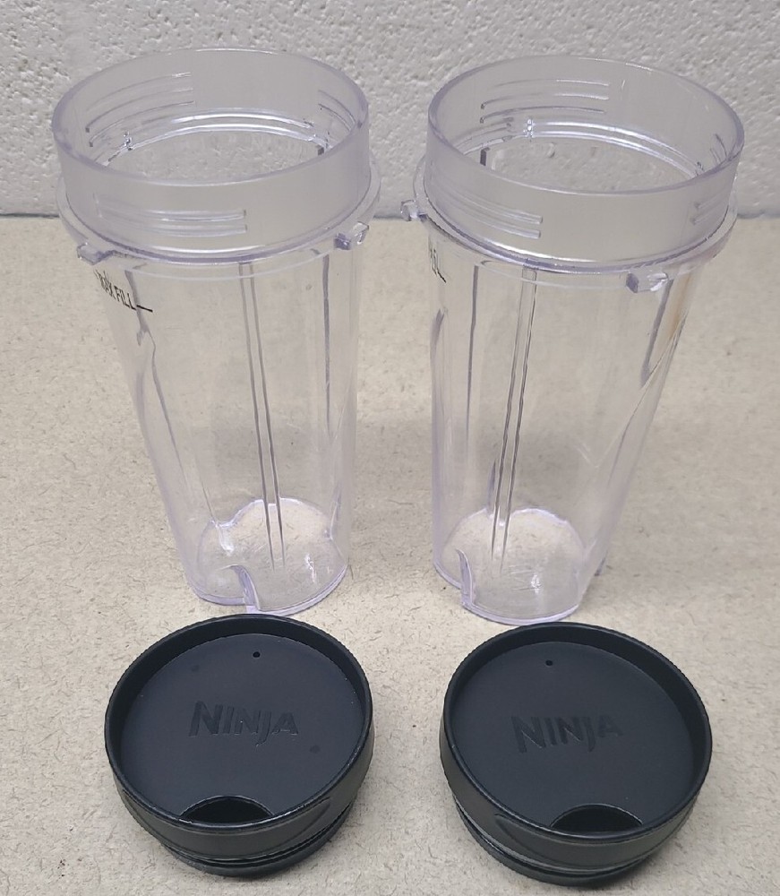 Ninja Pulse 2 Cups With Lids  Replacement - 7" Tall X 3" Diameter