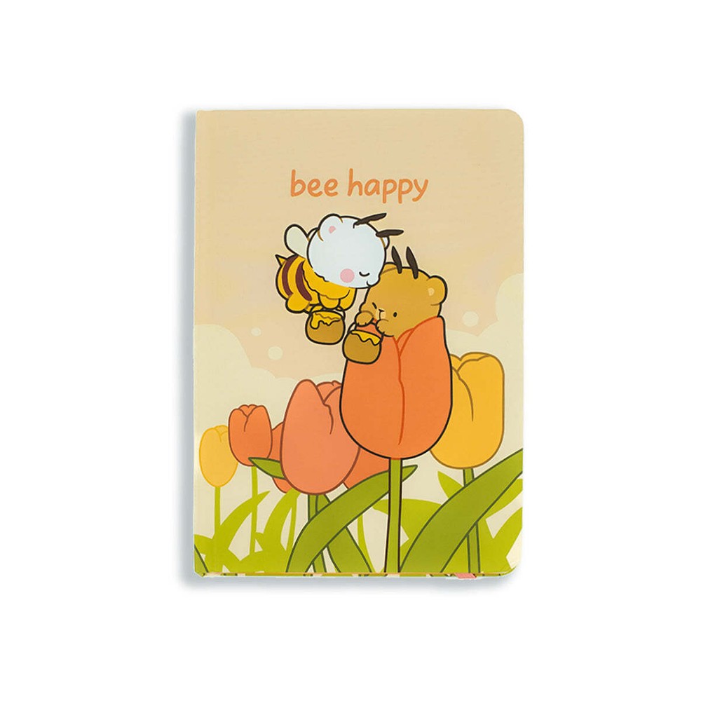 Milk Mocha Bear Bee Happy Dot Grid Notebook