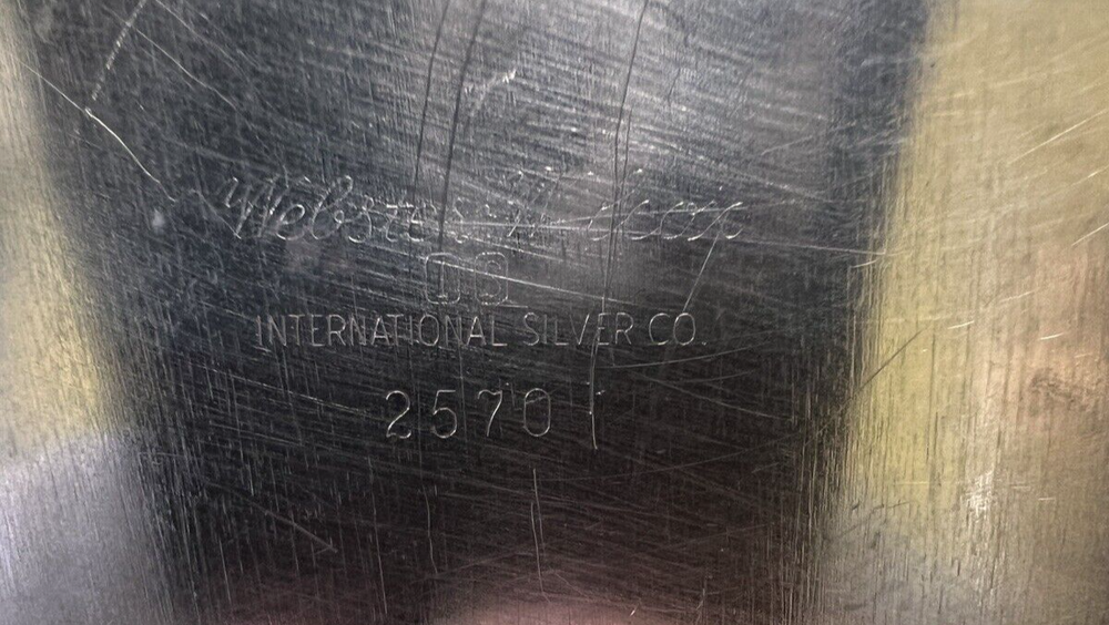 1967 USS US Grant Nuclear Submarine Webster Wilcox Intl Silver Plate Round Tray