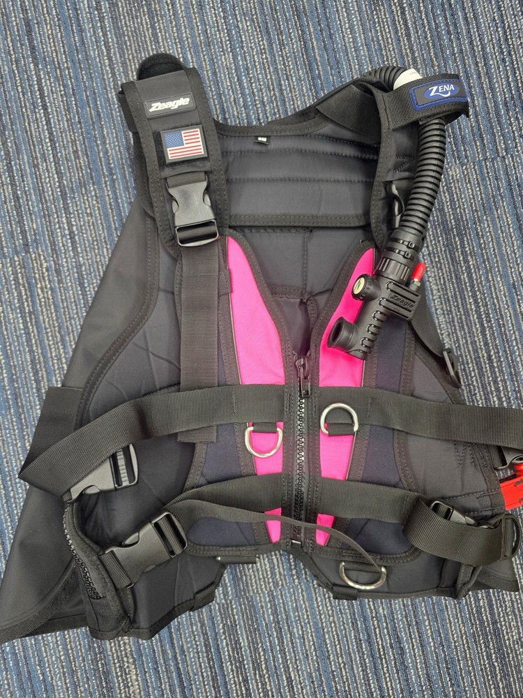 Zeagle Zena SM Solid Pink Front Panel W/standard Inflator