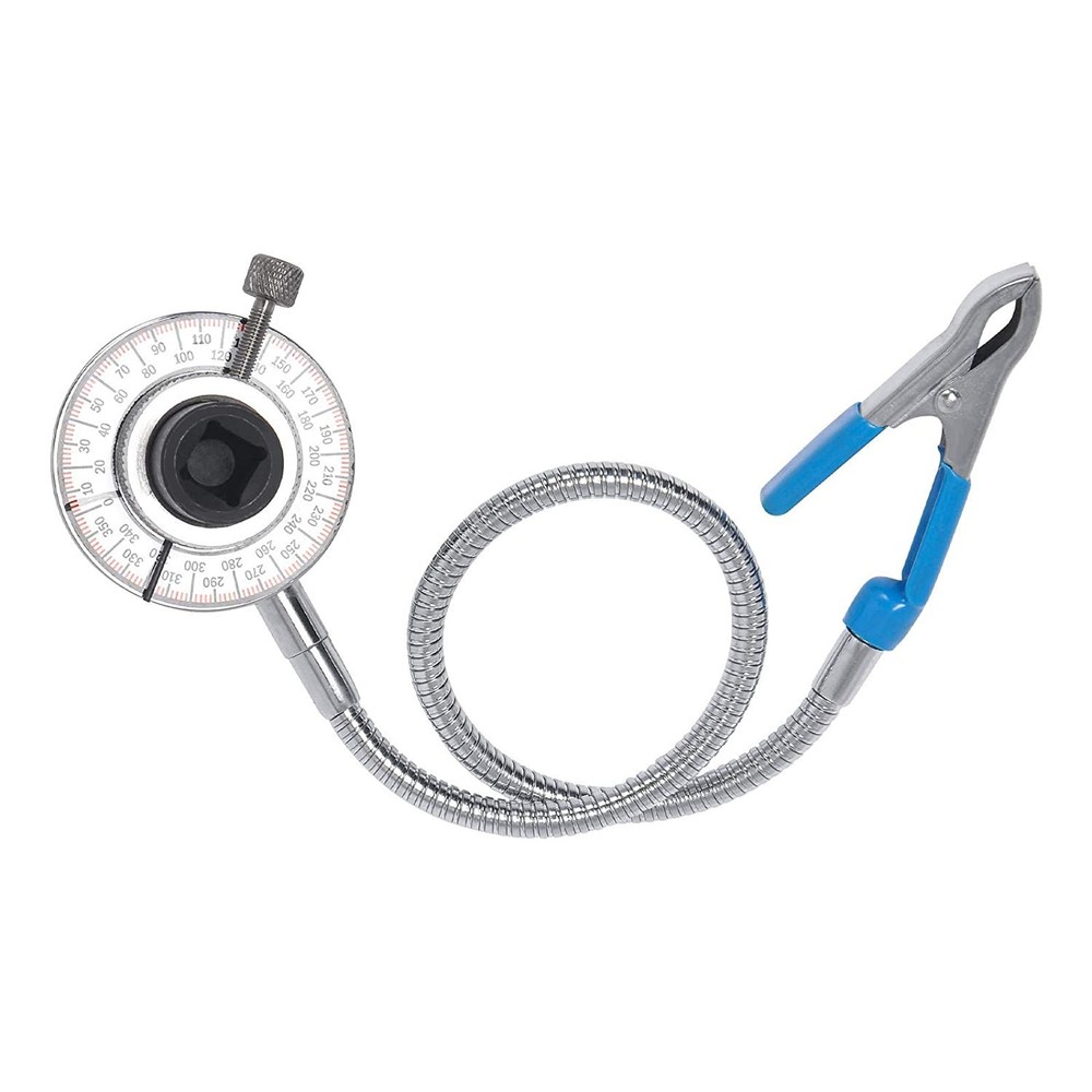 1/2" Torque Setting Angular Gauge with Magnetic Arm - Int Square Head & Clip Arm