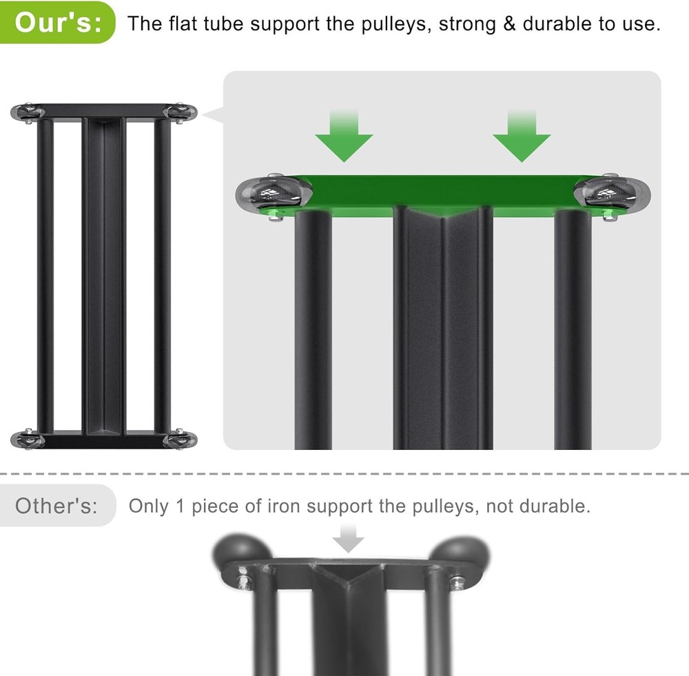 Glute Ham Glider Multi-Functional Hamstring Roller W/ Smooth Wheels V-Bar