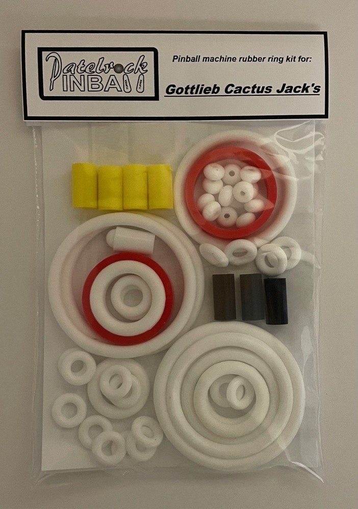 Gottlieb Cactus Jack's Pinball Machine Rubber Ring Kit **Customize Your Kit**