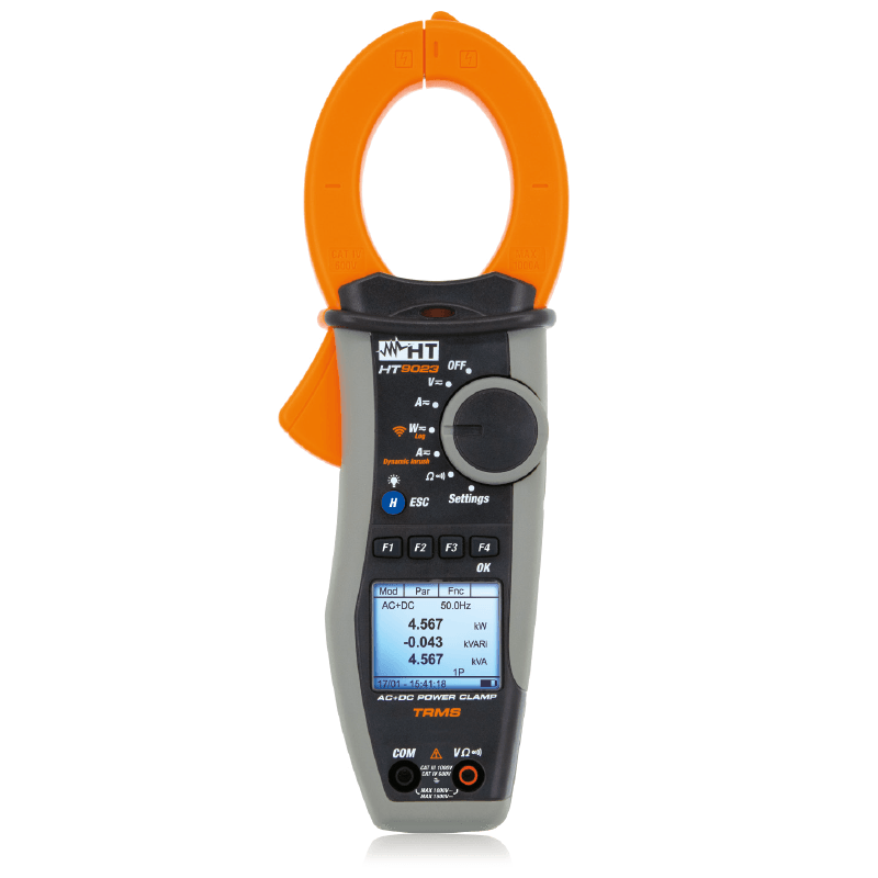 HT Instruments HT9023 TRMS Clamp Meter AC/DC PQA Clamp In-Rush Current