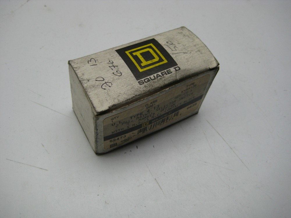 SQUARE D 9001KXSA125 SELECTOR SWITCH NSMP