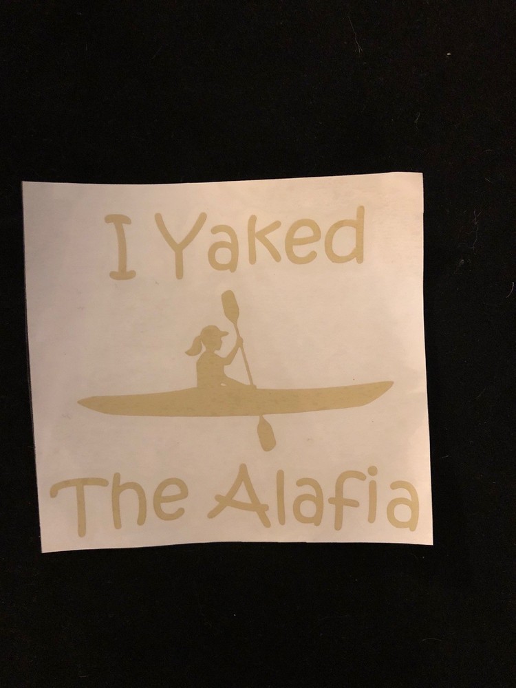 Custom Vinyl Kayaking sticker