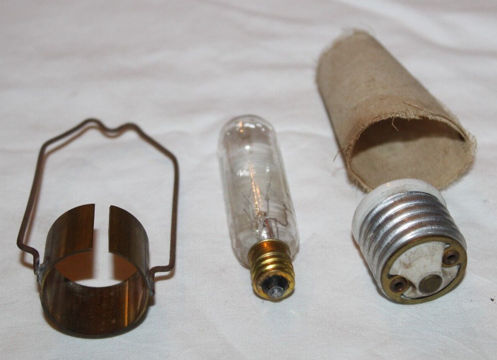 Vintage 15w Lightbulb w/Socket Adapter and Protector