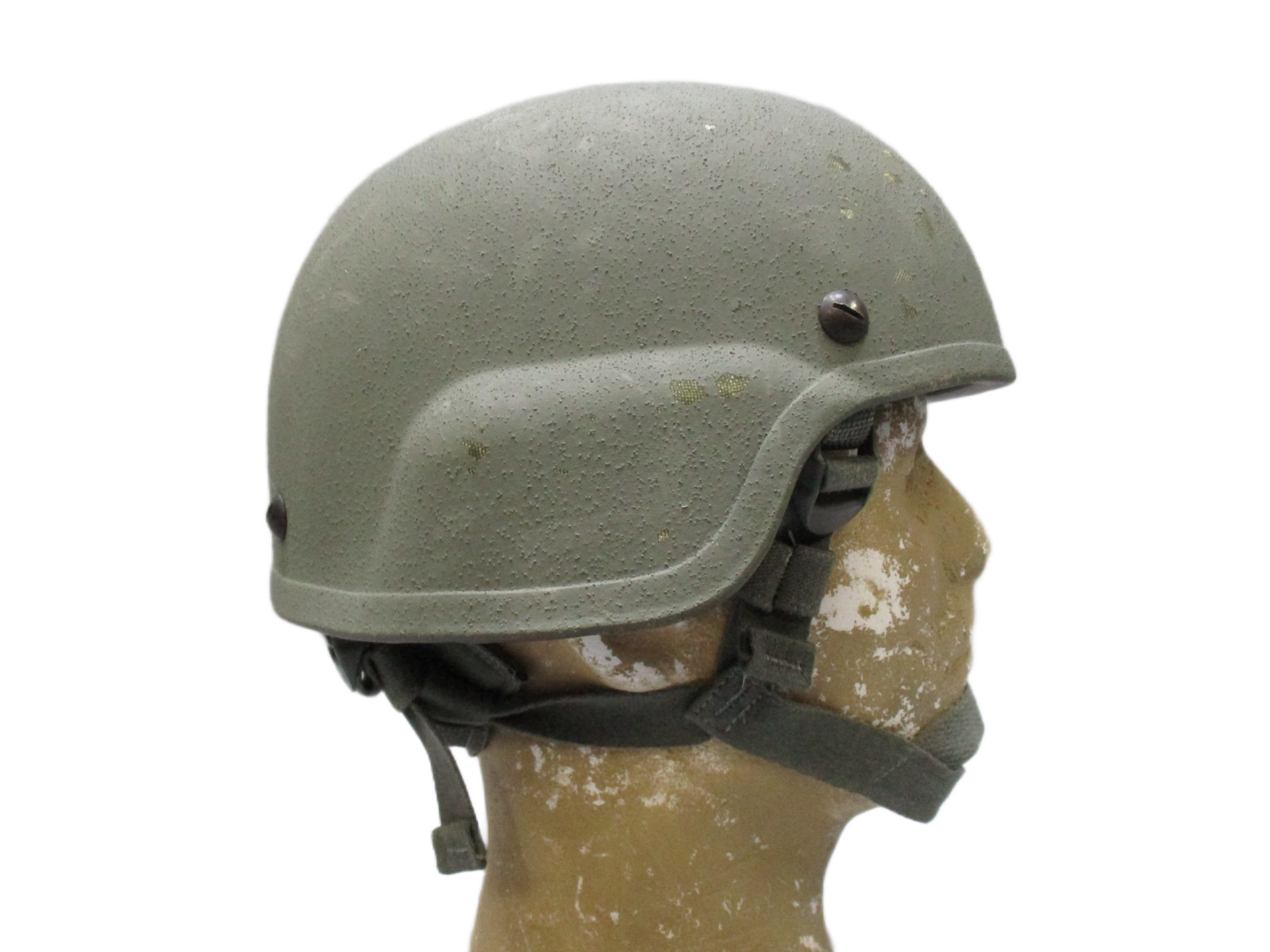 ACH Advanced Combat Helmet Size Medium Foliage Green w/ Pads Chinstrap Ballistic