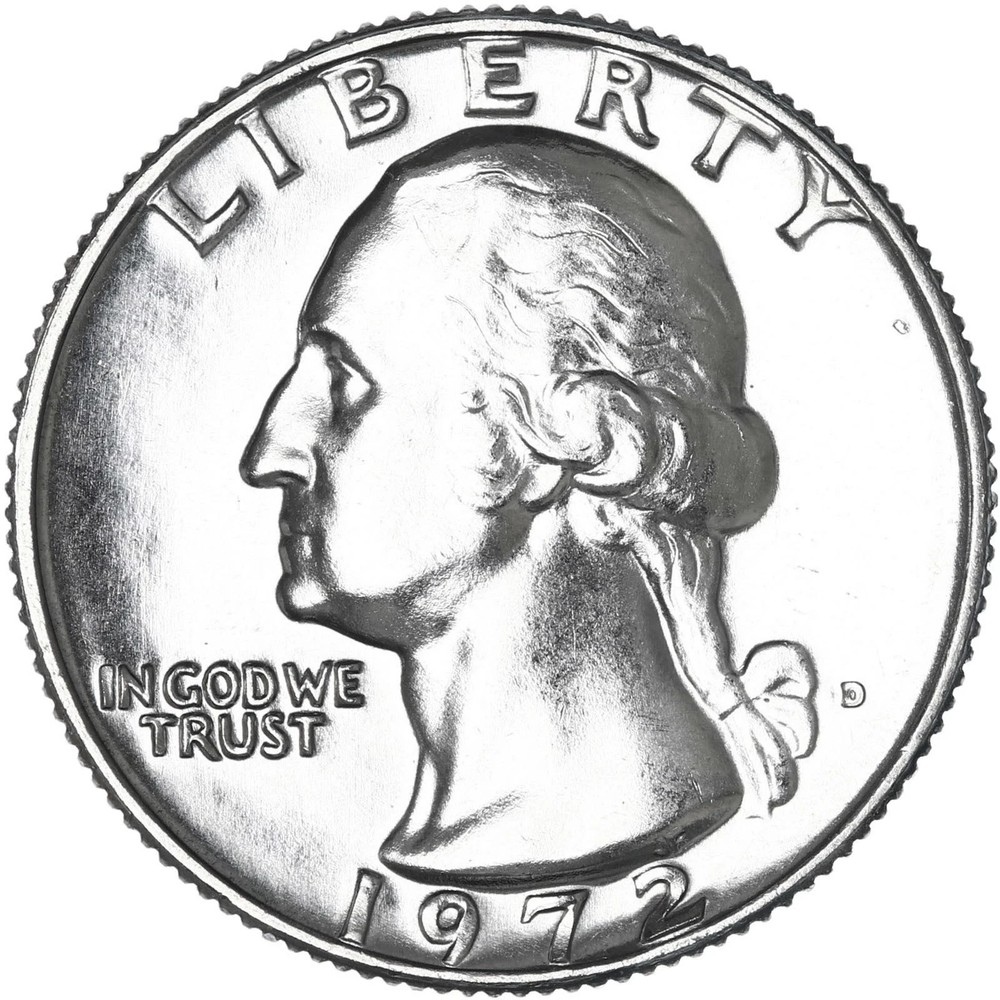 1972-D 25C Washington Quarter