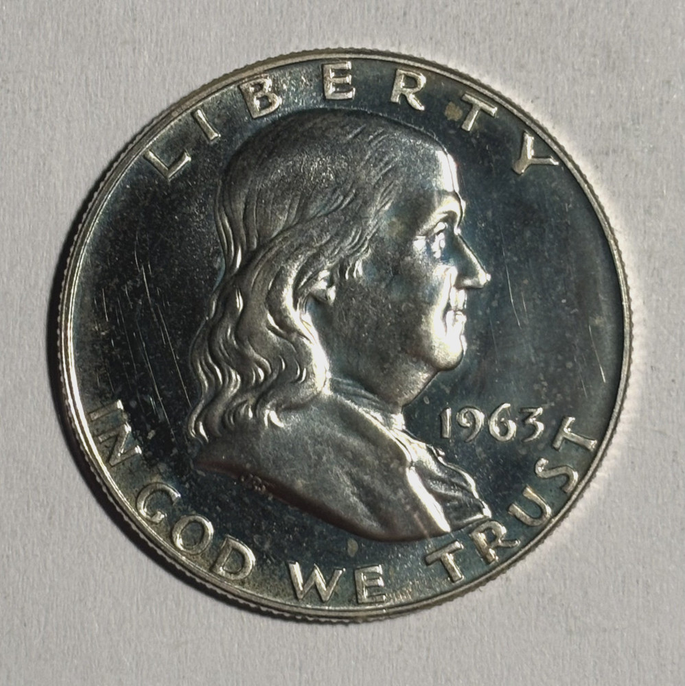1963 Proof Ben Franklin Half Dollar