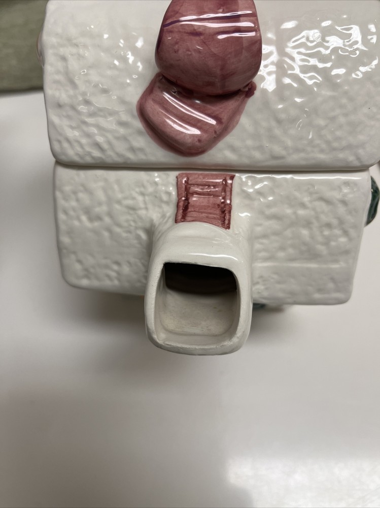 Ceramic Teddy Bear Christmas Themed Tea Pot