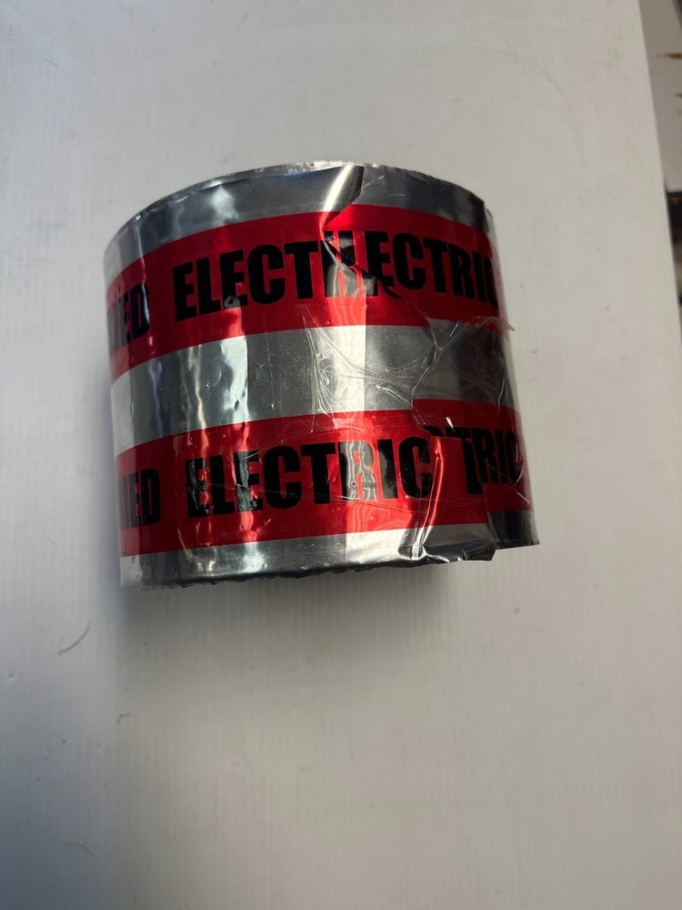 Underground Detectable Tape 6" inch CAUTION BURIED ELECTRIC