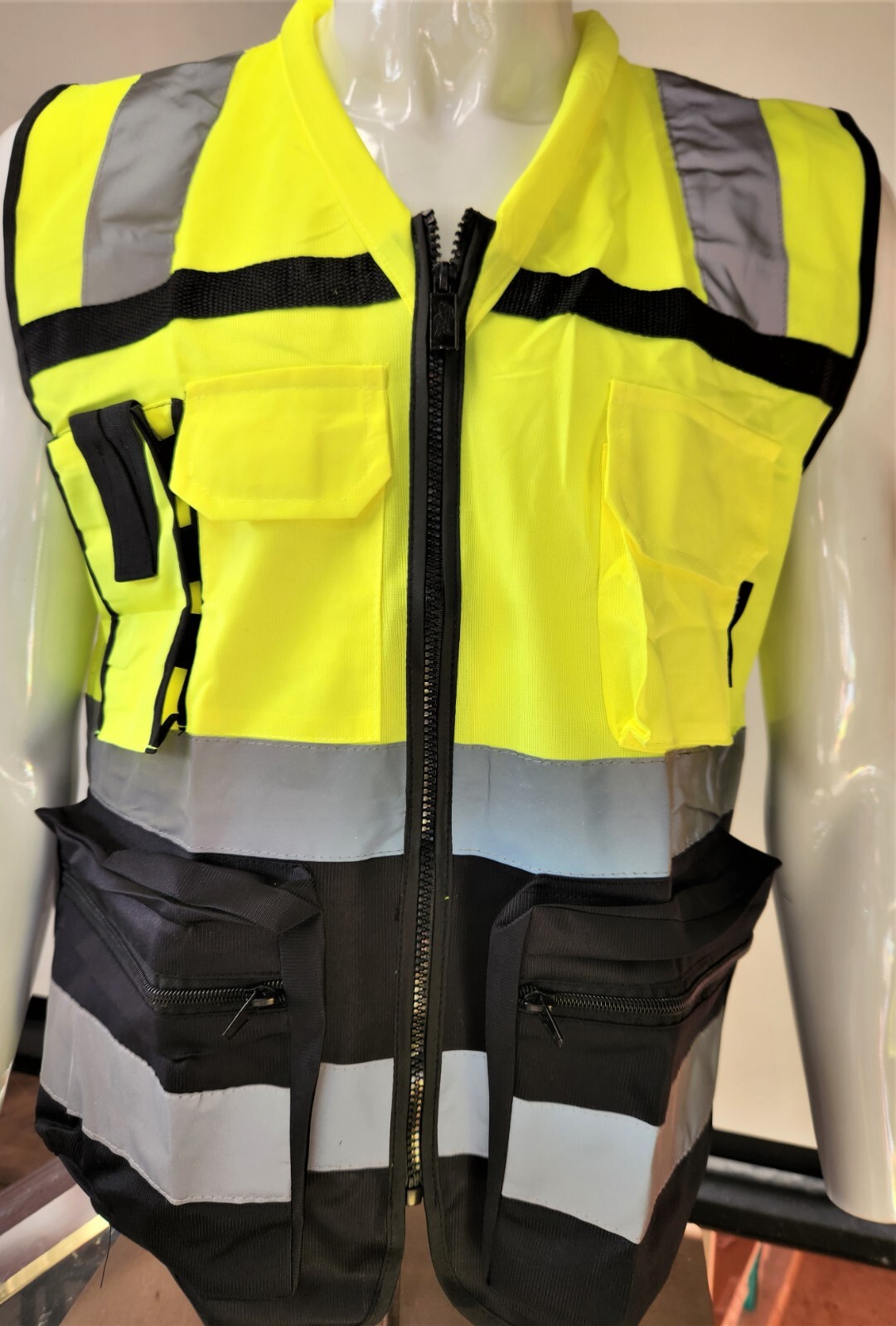 FX SAFETY VEST - Class 2 High Visibility Reflective Yellow Safety Vest