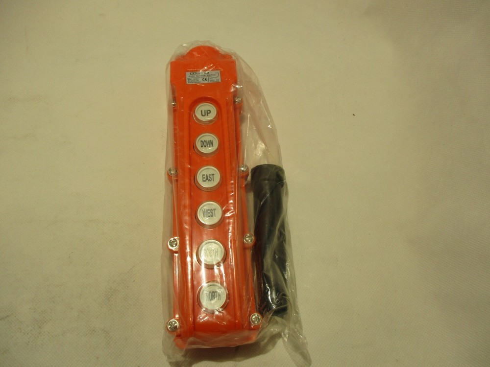 NEW COB63 HOIST PENDANT PUSHBUTTON SWITCH RAINPROFF 6 BUTTONS