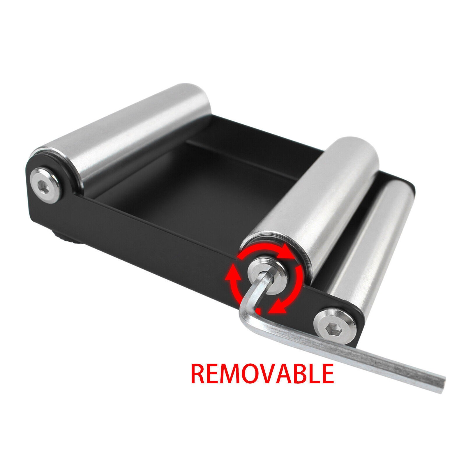 1pc Chain Clean Roller Ramp Lift Tire Wheel Cleaning Stand Tire Wash Bracket