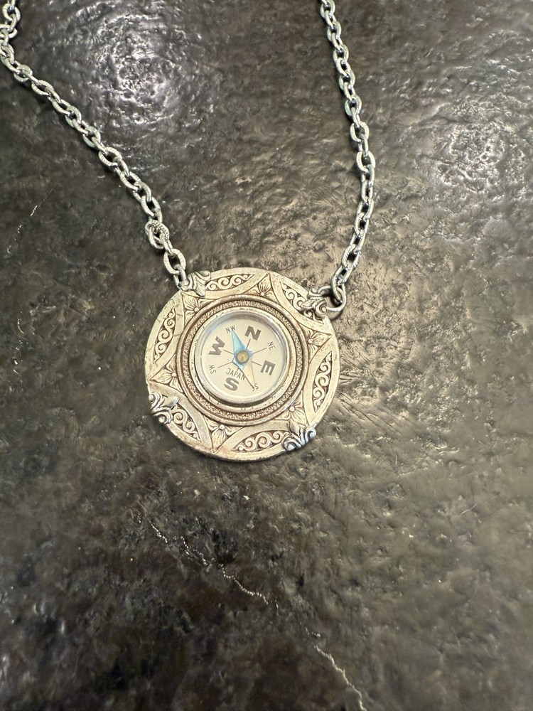 WORKING HANDMADE COMPASS NECKLACE. REDUCED!!!