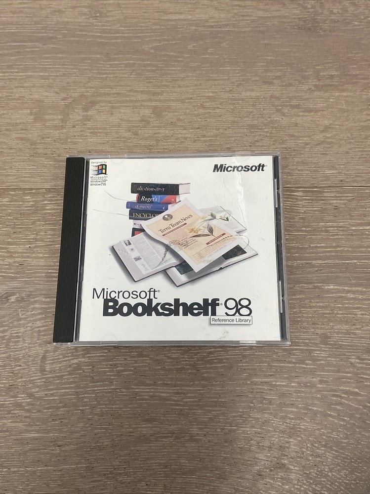 Microsoft Bookshelf 98 Reference Library cd rom  Windows NT/Windows 95 w/Serial#