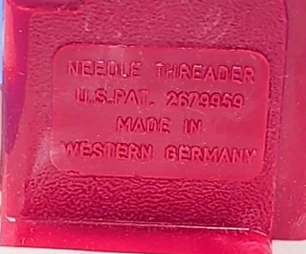 Vintage Hexe Automatic Needle Threader with instructions Germany