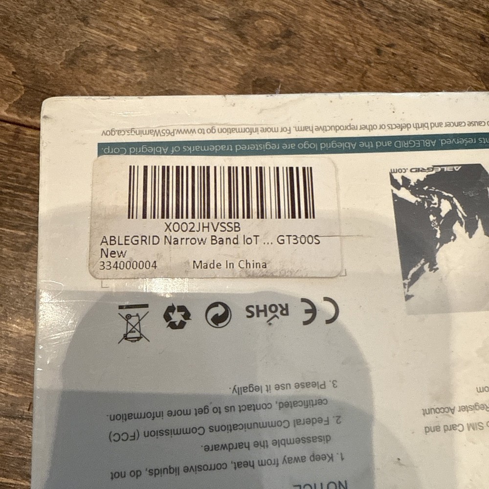 ABLEGRID LTE-M IoT GPS Tracker Model GT-300S NEW SEALED