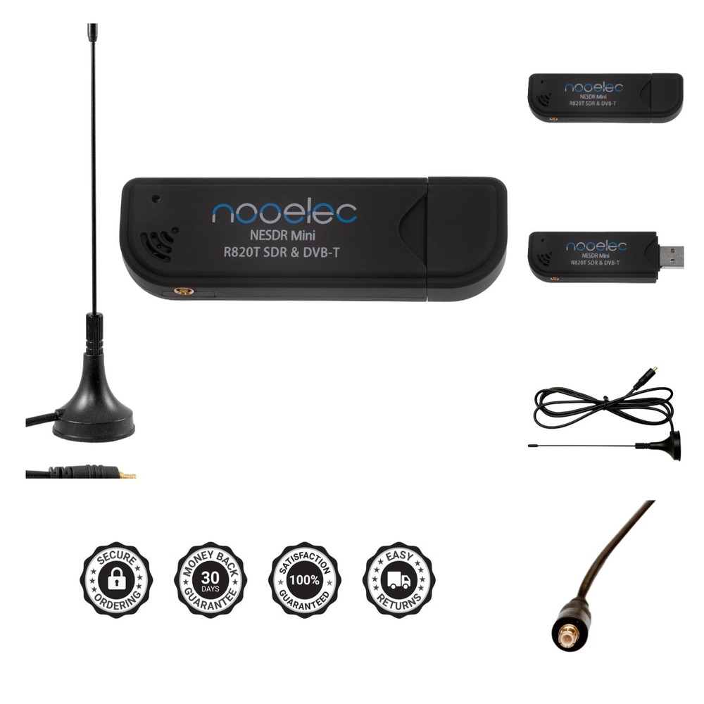 NESDR Mini USB RTL-SDR & ADS-B Receiver Set, & R820T Tuner, MCX Input. Low-Co...