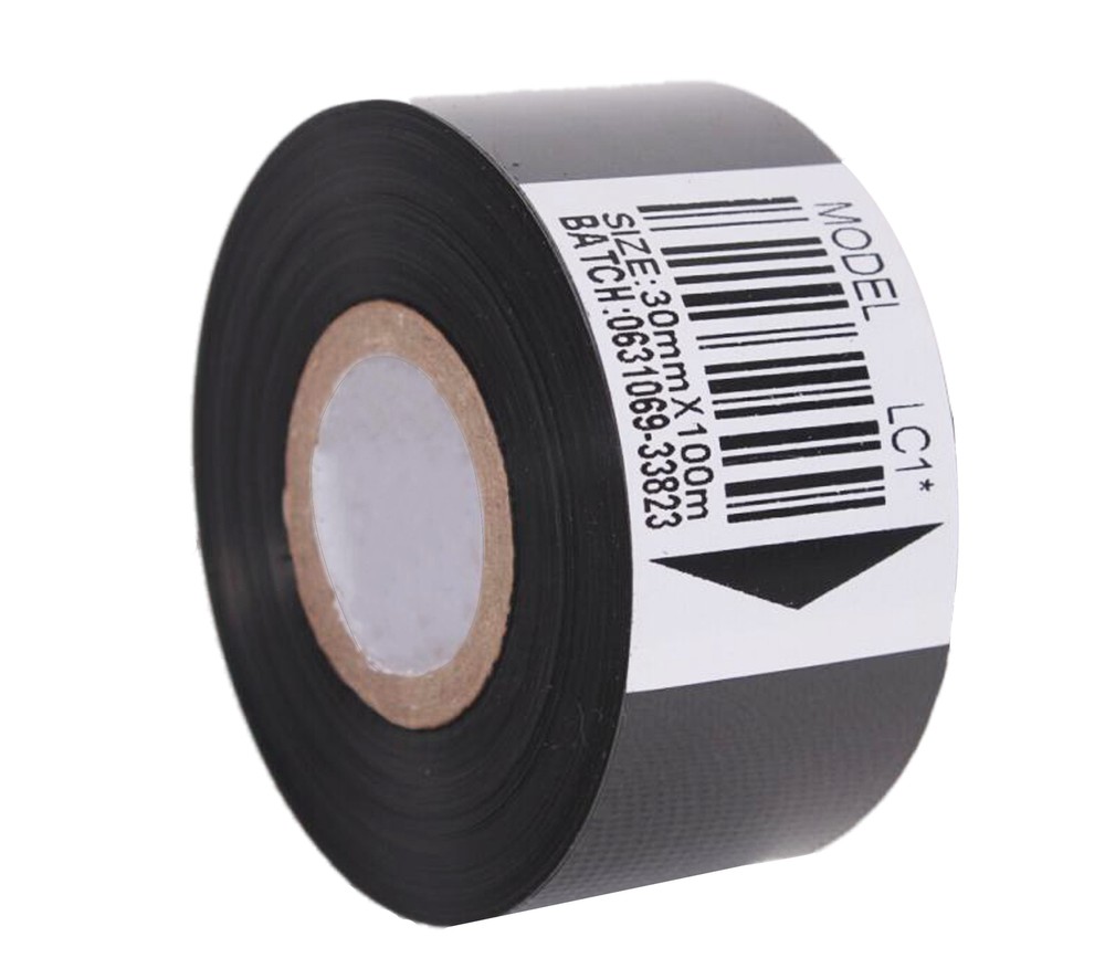 US Stock 5 Rolls Replacement Black Color Ribbon for Coding Machine