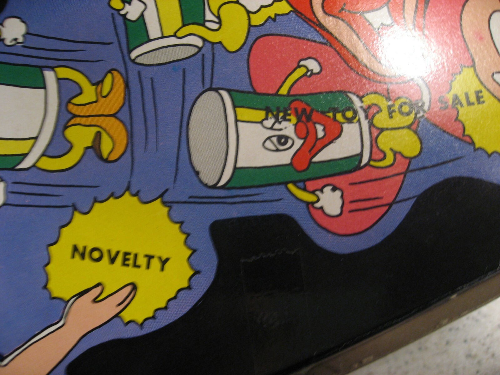 Vintage Box of 21 New JumPring Bean Toys - Clowns Spring Suction Cups & Popping!