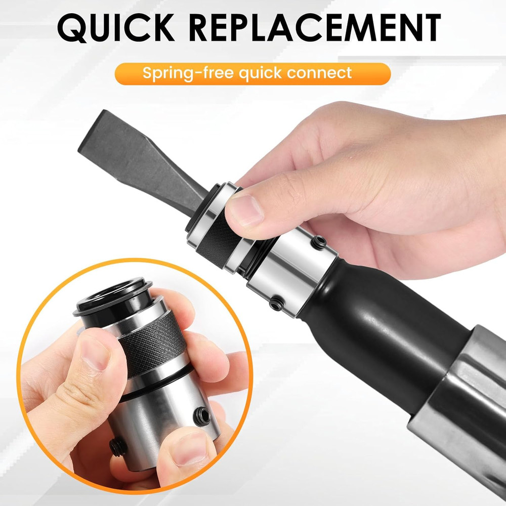 Quick Change Chisel Retainer, Air Hammer Retaining Quick Chuck, Easy to Install